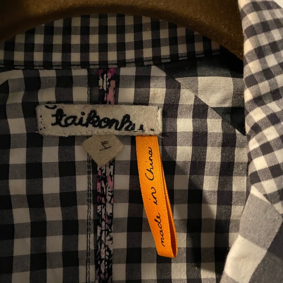 Black and white gingham Anthropologie blazer - Picture 3 of 6